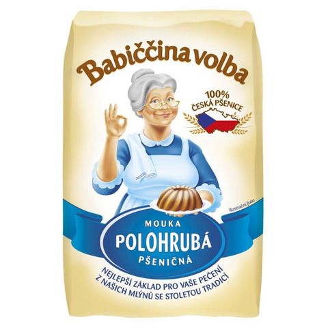 Babiččina Volba Polohrubá pšeničná mouka | 1 kg