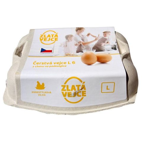 Zlatá vejce L z podestýlky | 6 kusů
