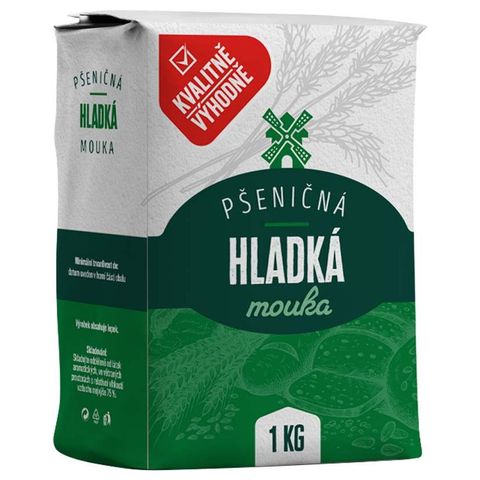 Kvalitně Výhodně Mouka pšeničná hladká | 1 kg