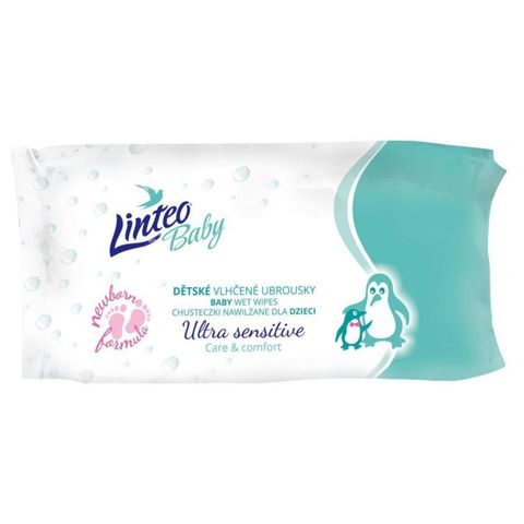 Linteo Baby Ultra Sensitive dětské vlhčené ubrousky | 64 kusů