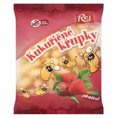 Pan Křupka Strawberry Corn Crisps | 90 g