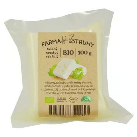 Farma Struhy Bio selský čerstvý sýr bílý | 100 g