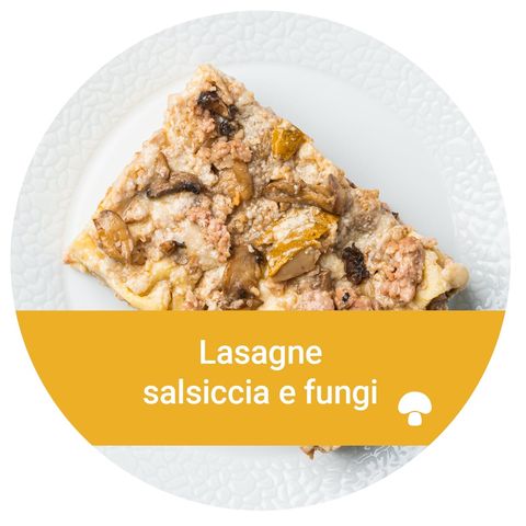 Fresh pasta Lasagna salsiccia and mushrooms | 300 g