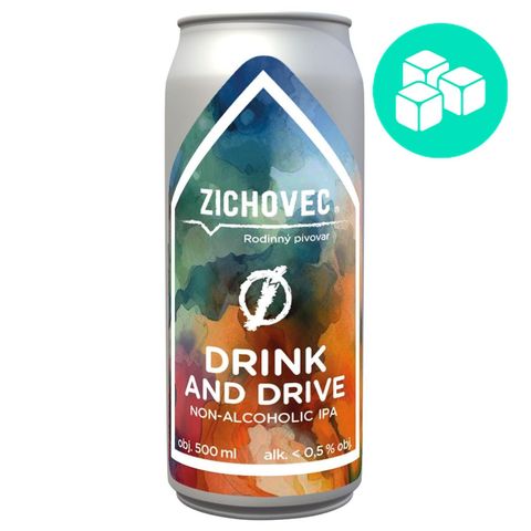 Zichovec Drink and Drive nealkoholické pivo plech | 500 ml