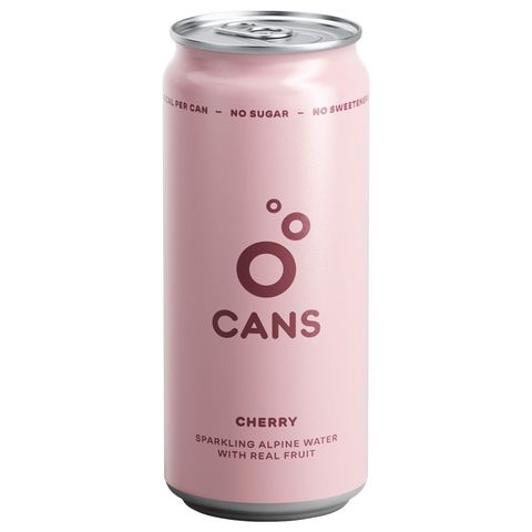 CANS Lightly Sparkling Alpine Water with Cherry and Sour Cherry Flavour | 330 ml
