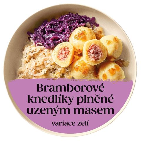 Cibule Bistro Potato Dumplings Filled with Smoked Meat, Sauerkraut | 500 g