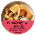 Fried Gouda, roasted baby potatoes, tartar sauce Cibule Bistro | x 380 g