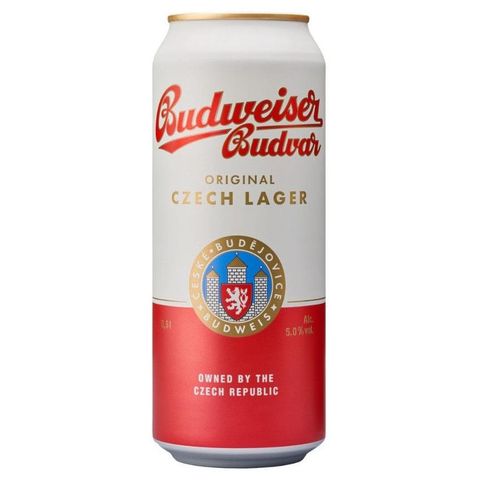 Budweiser Budvar Original Pale Lager Beer Can | 0.5 l