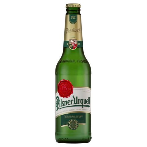 Pilsner Urquell Light Lager Beer Glass Bottle | 500 ml