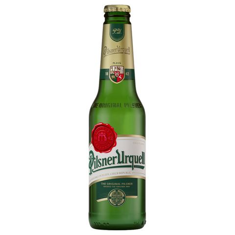 Pilsner Urquell Light Lager Beer Glass Bottle | 330 ml