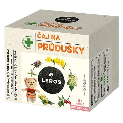 Leros Průdušky dětský čaj | 10 x 1.5 g