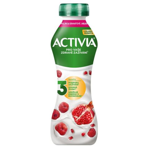 Activia Malina a Granátové jablko jogurtový nápoj | 280 g