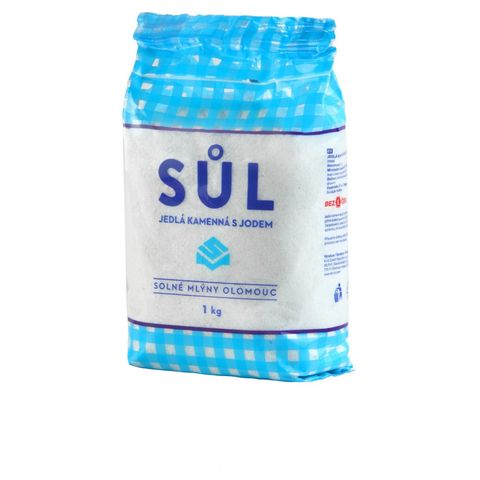 Solné mlýny Sůl jedlá kamenná s jodem | 1 kg