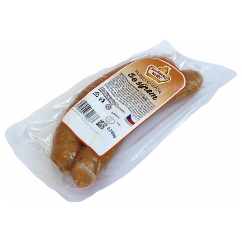 Vodňanská drůbež  Kuřecí klobása se sýrem OA | 240 g