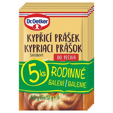 Dr. Oetker Kypřicí prášek do pečiva | 5 x 12 g