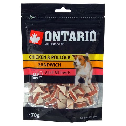 Ontario Snack Chicken Jerky Sandwich | 70 g