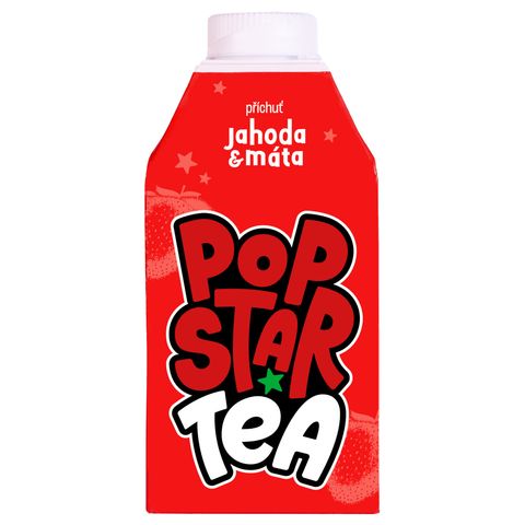 Popstar Tea Strawberry and mint iced tea | 500 ml