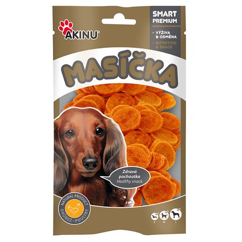 Akinu Masíčka Kuřecí chipsy pamlsek pro psy | 75 g