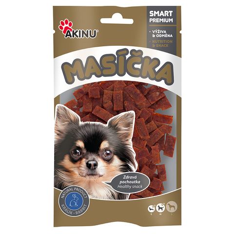 Akinu Masíčka Rabbit strips treats for dogs | 75 g