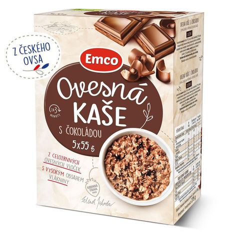 Emco Oatmeal with Chocolate | 5 x 55 g