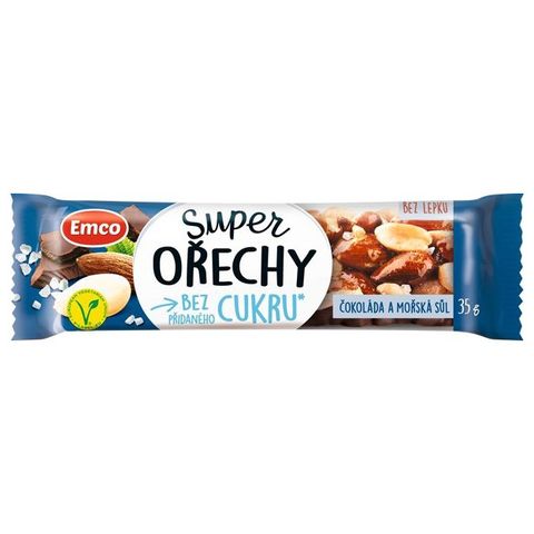Emco Super Nuts Chocolate and Sea Salt Bar | 35 g