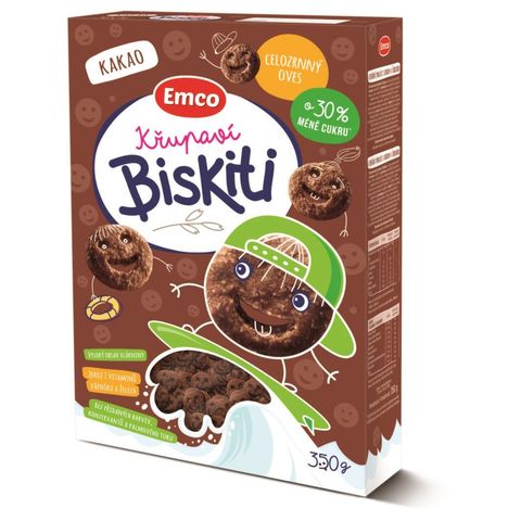 Emco Biskiti Kakaové ovsené sušenky | 350 g