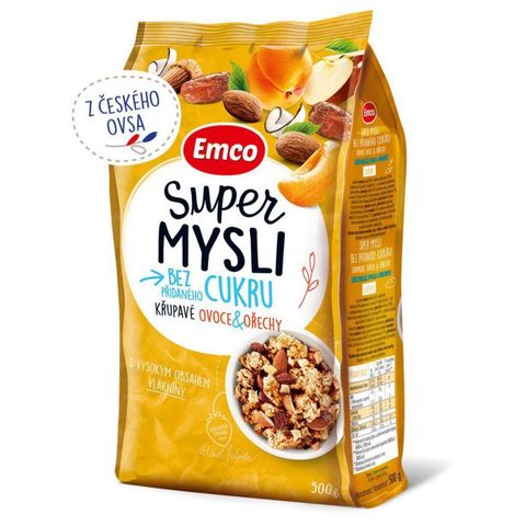 Emco Super mysli bez přidaného cukru s ovocem a ořechy | 500 g