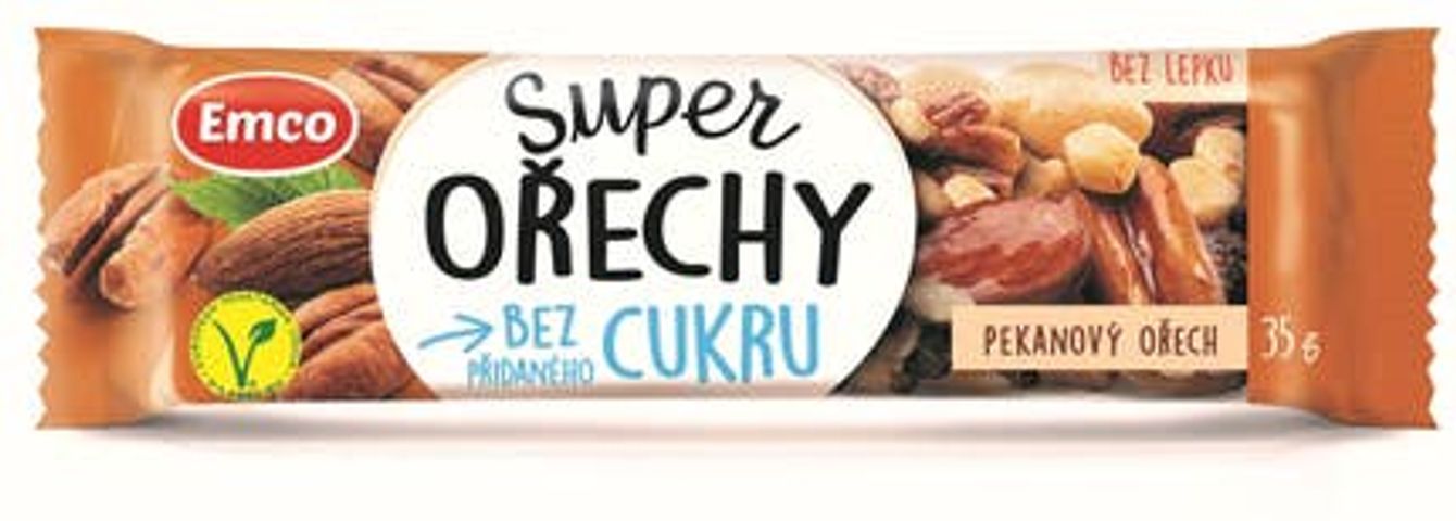 Emco Super Ořechy pekanový ořech tyčinka | 35 g