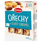 Emco Tyčinka s ořechy a slaným karamelem | 3 x 35 g