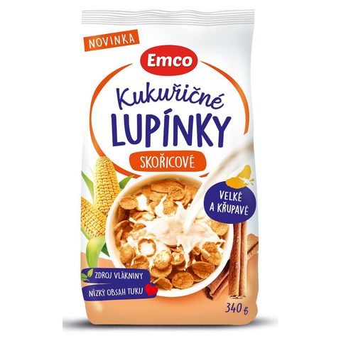 Emco Skořicové kukuřičné lupínky | 340 g