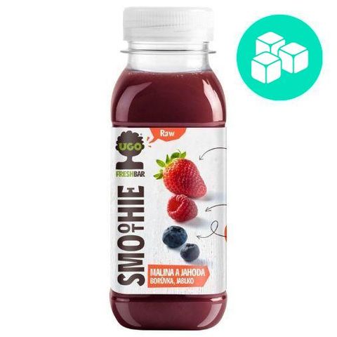 UGO 100% Šťáva malina, jahoda, borůvka a jablko | 250 ml