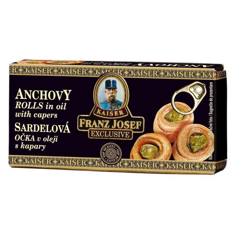 Franz Josef Kaiser Ančovičkové rolky v oleji s kapary | 45 g