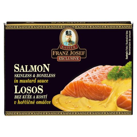 Franz Josef Kaiser Skinless and Boneless Salmon in Mustard Sauce | 110 g