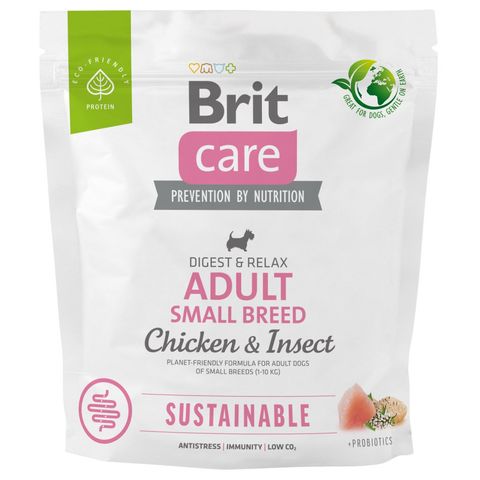 Brit Care Sustainable Senior Kuře a hmyz krmivo pro psy | 1 kg