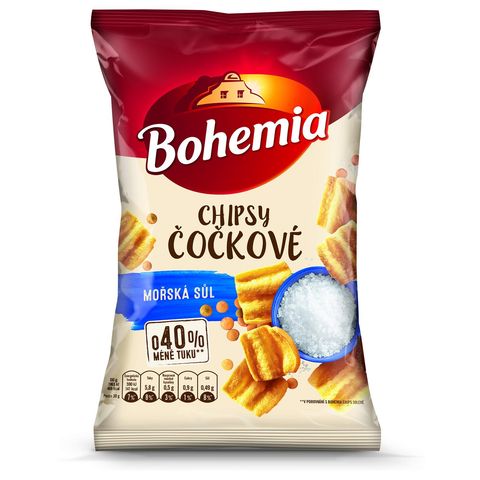 Bohemia Čočkové chipsy Mořská Sůl | 65 g