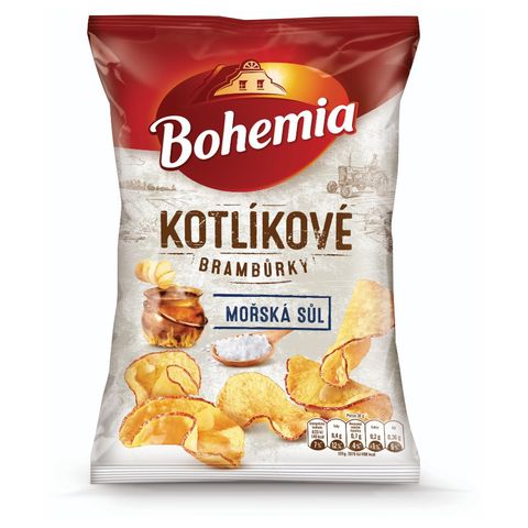 Bohemia Kotlíkové brambůrky mořská sůl | 100 g