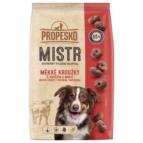 Propesko Mistr s hovězím a mrkví granule pro psy | 1,5 kg