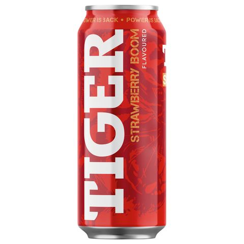 Tiger Jahodový energetický nápoj | 500 ml
