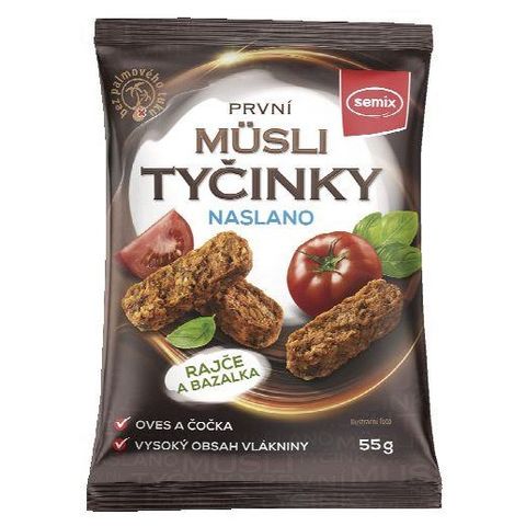 Semix Müsli tyčinky naslano rajče, bazalka | 55 g