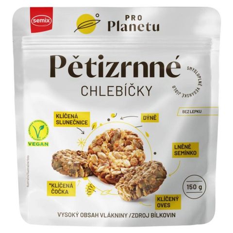 Semix Pětizrnné chlebíčky bez lepku | 150 g