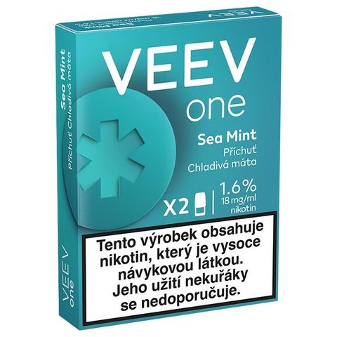 veev one náplně VEEV One Sea Mint 2 náplně do e-cigarety | 2 x 1 kus | 18+ koupit - |  foodora MARKET