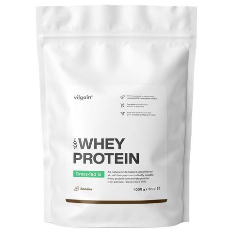 Vilgain Grass-Fed Whey banánový protein | 1000 g