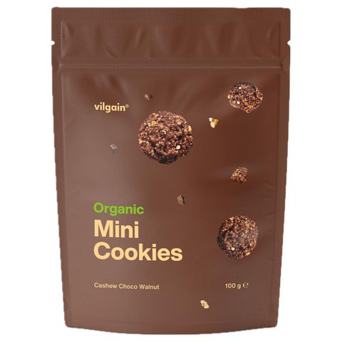 Vilgain Mini Cookies BIO cashew, chocolate and walnuts | 100 g