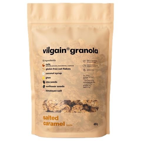 Vilgain Granola slaný karamel | 400 g