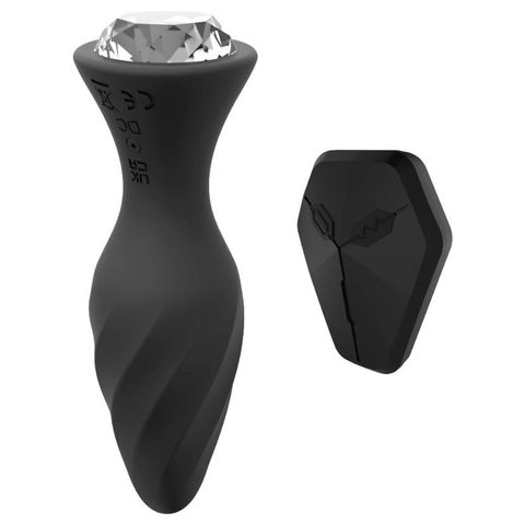Sexy Elephant Diamond Vibe Vibrating Anal Plug with Remote Control (12.3 cm) | 1 piece