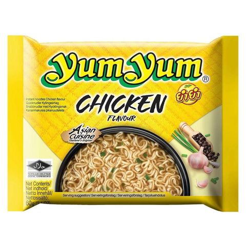Yum Yum Instant Noodle Soup with Chicken Flavour | 60 g