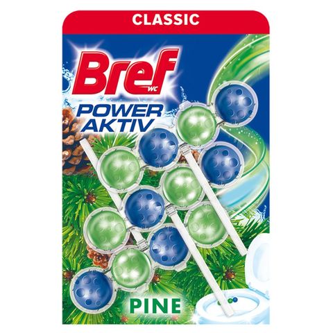 Bref Power Aktiv Pine WC frissítő 3 x 50 g