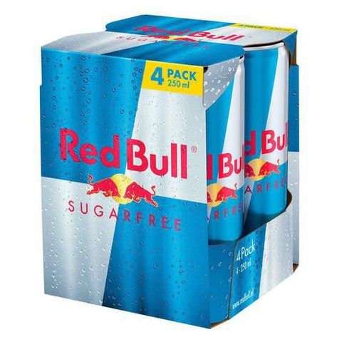 Red Bull Sugar Free energetický nápoj | 4 x 0.25 l