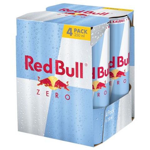Red Bull Zero energetický nápoj | 4 x 250 ml