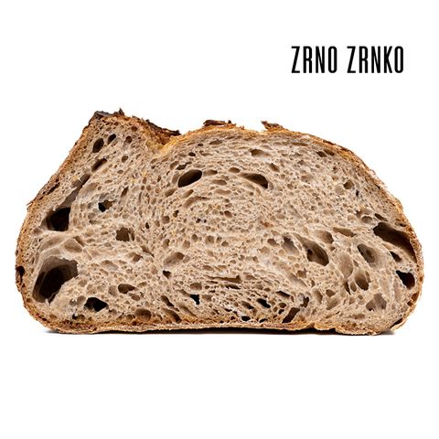Zrno zrnko Měkký pšeničný chléb IV. - půlka | 400 g